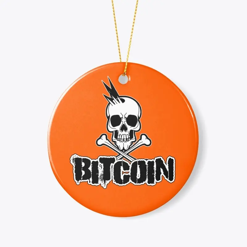 BITCOIN RANCID STYLE (BLACK SKULL PRINT)